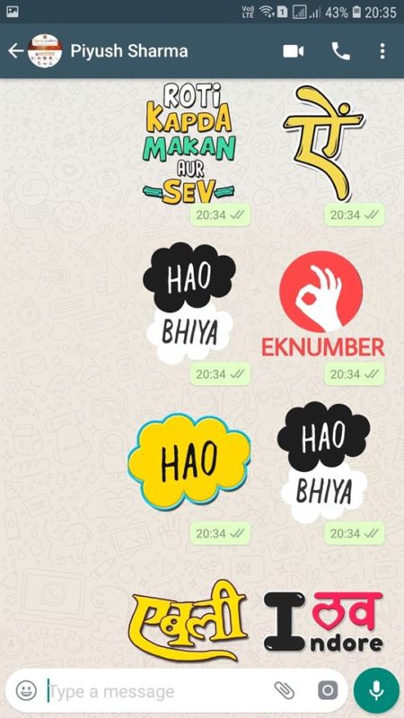 Indori Whatsapp Sticker Ek Number